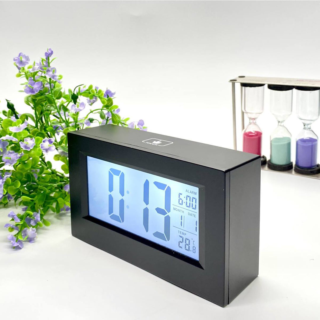 Checkmate Induction Multifuction Digital Alarm Clock Black 16cm VGW-8775 4