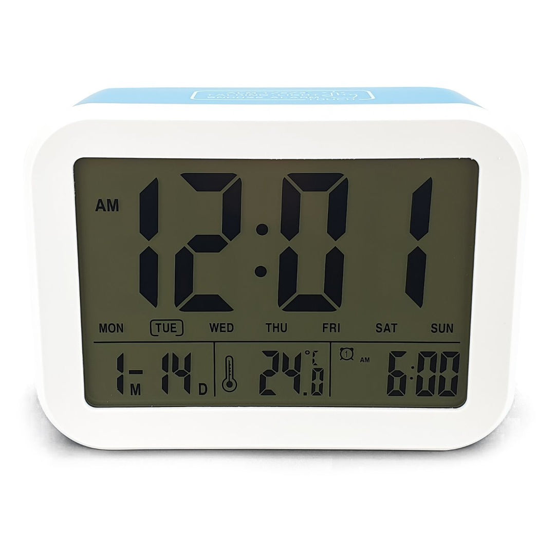Checkmate Palmer Multifunction LCD Talking Alarm Clock Blue 12cm VGW 9200 BLU 3