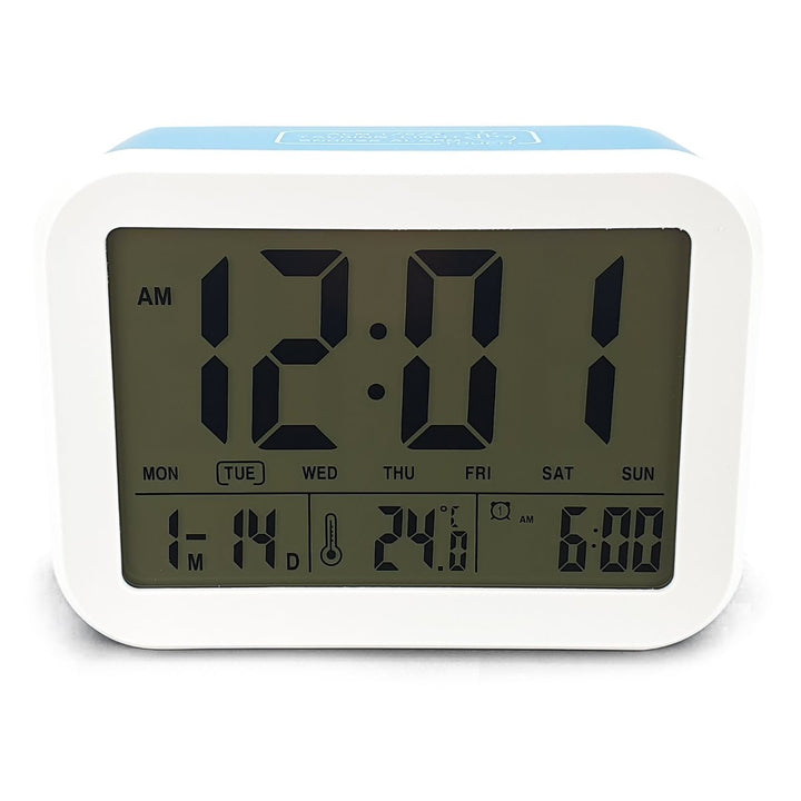 Checkmate Palmer Multifunction LCD Talking Alarm Clock Blue 12cm VGW 9200 BLU 3