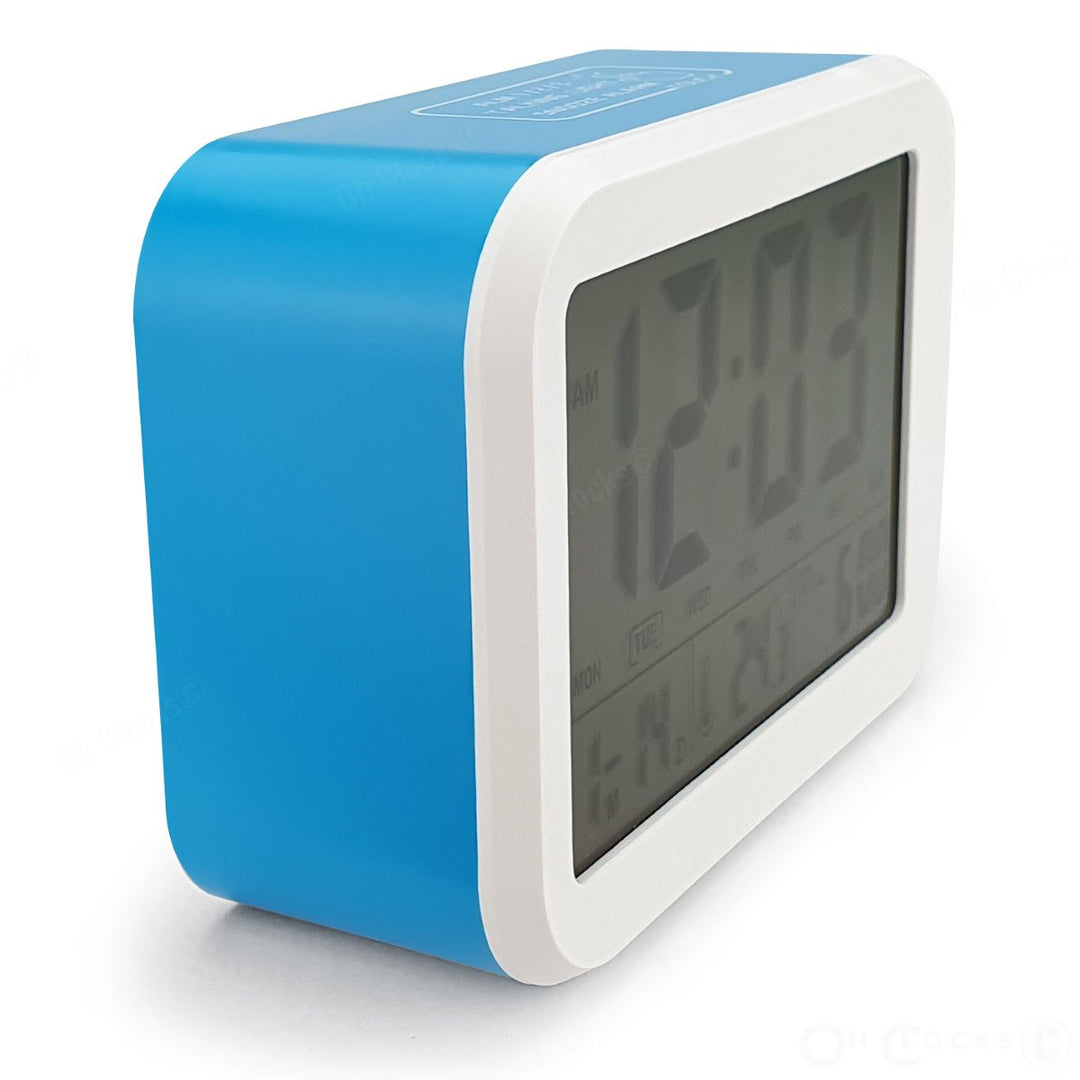 Checkmate Palmer Multifunction LCD Talking Alarm Clock Blue 12cm VGW 9200 BLU 4