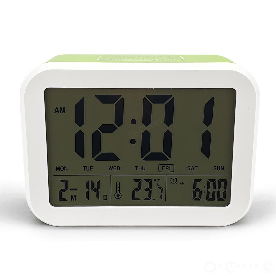 Checkmate Palmer Multifunction LCD Talking Alarm Clock Green 12cm VGW 9200 GRE 3