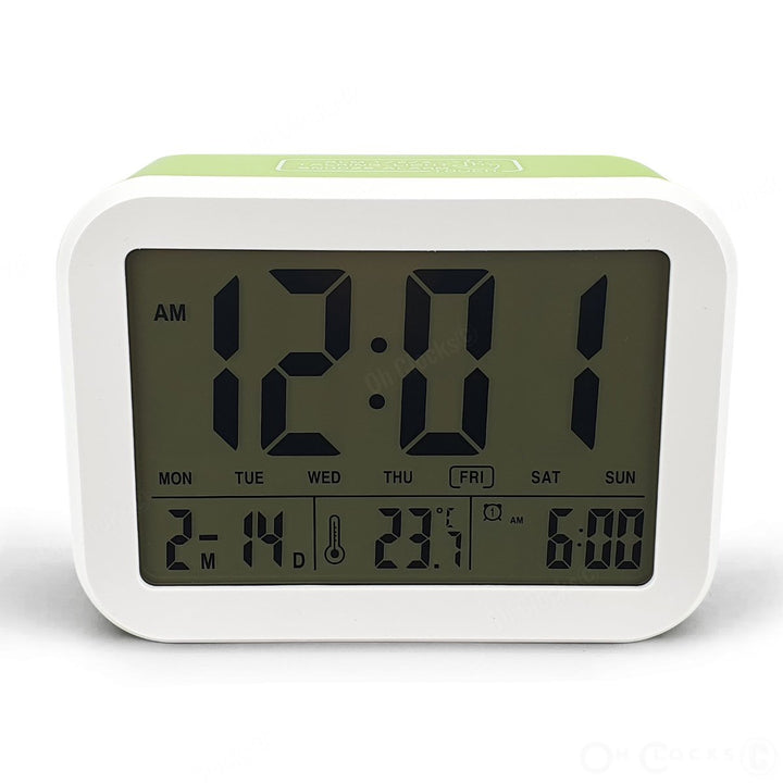 Checkmate Palmer Multifunction LCD Talking Alarm Clock Green 12cm VGW 9200 GRE 3