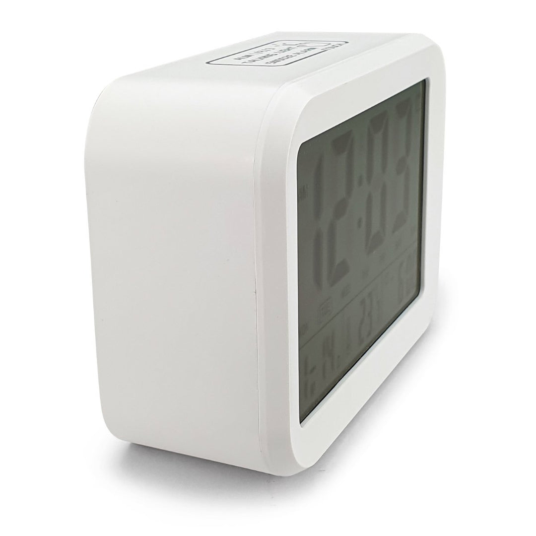 Checkmate Palmer Multifunction LCD Talking Alarm Clock White 12cm VGW 9200 WHI 4