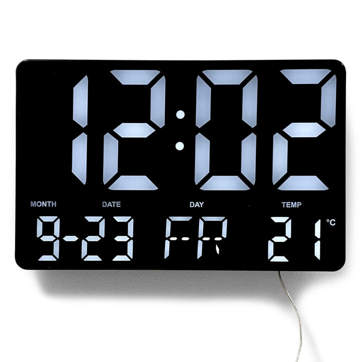 Checkmate Remy White LED USB Powered Wall and Desk Clock 25cm VGW-717 1