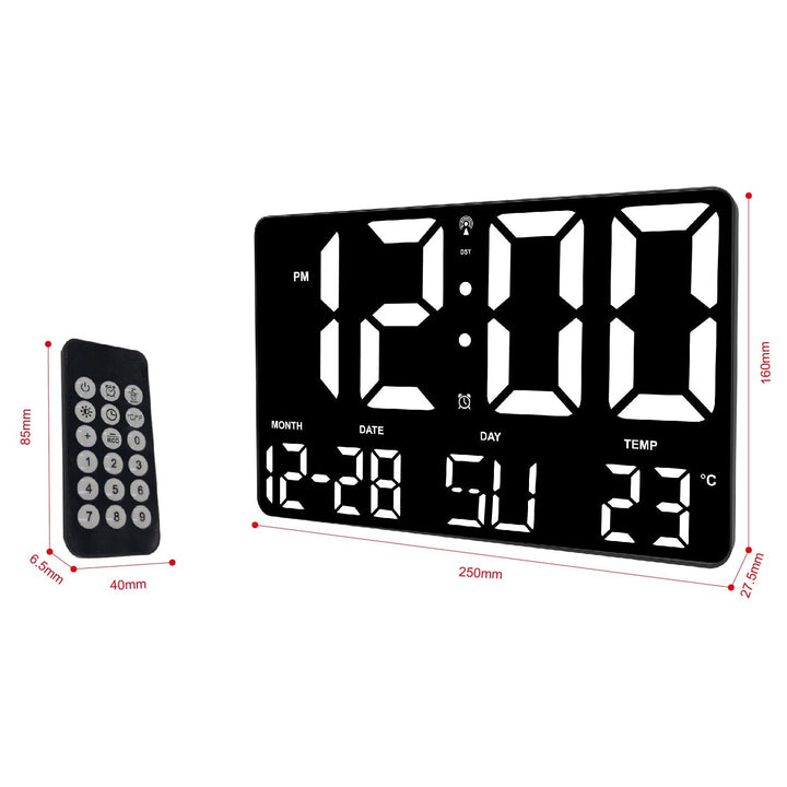 Checkmate Remy White LED USB Powered Wall and Desk Clock 25cm VGW-717 10