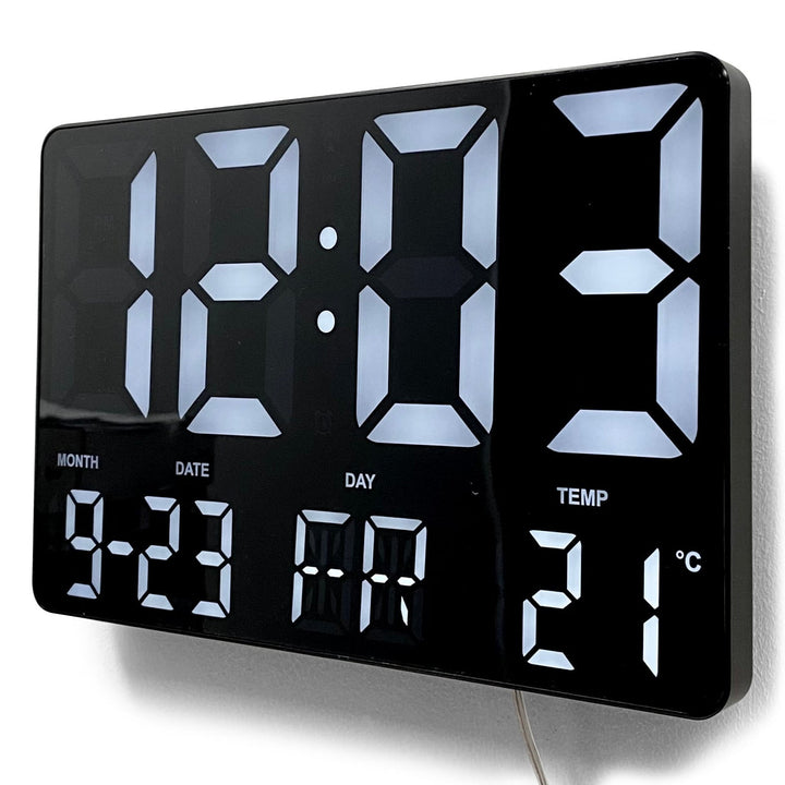 Checkmate Remy White LED USB Powered Wall and Desk Clock 25cm VGW-717 3