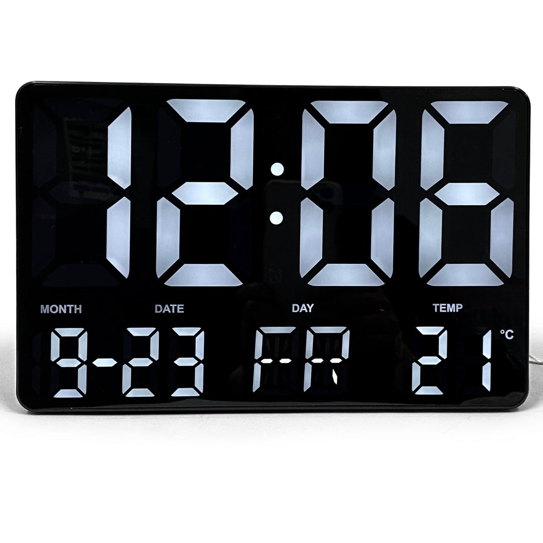 Checkmate Remy White LED USB Powered Wall and Desk Clock 25cm VGW-717 4