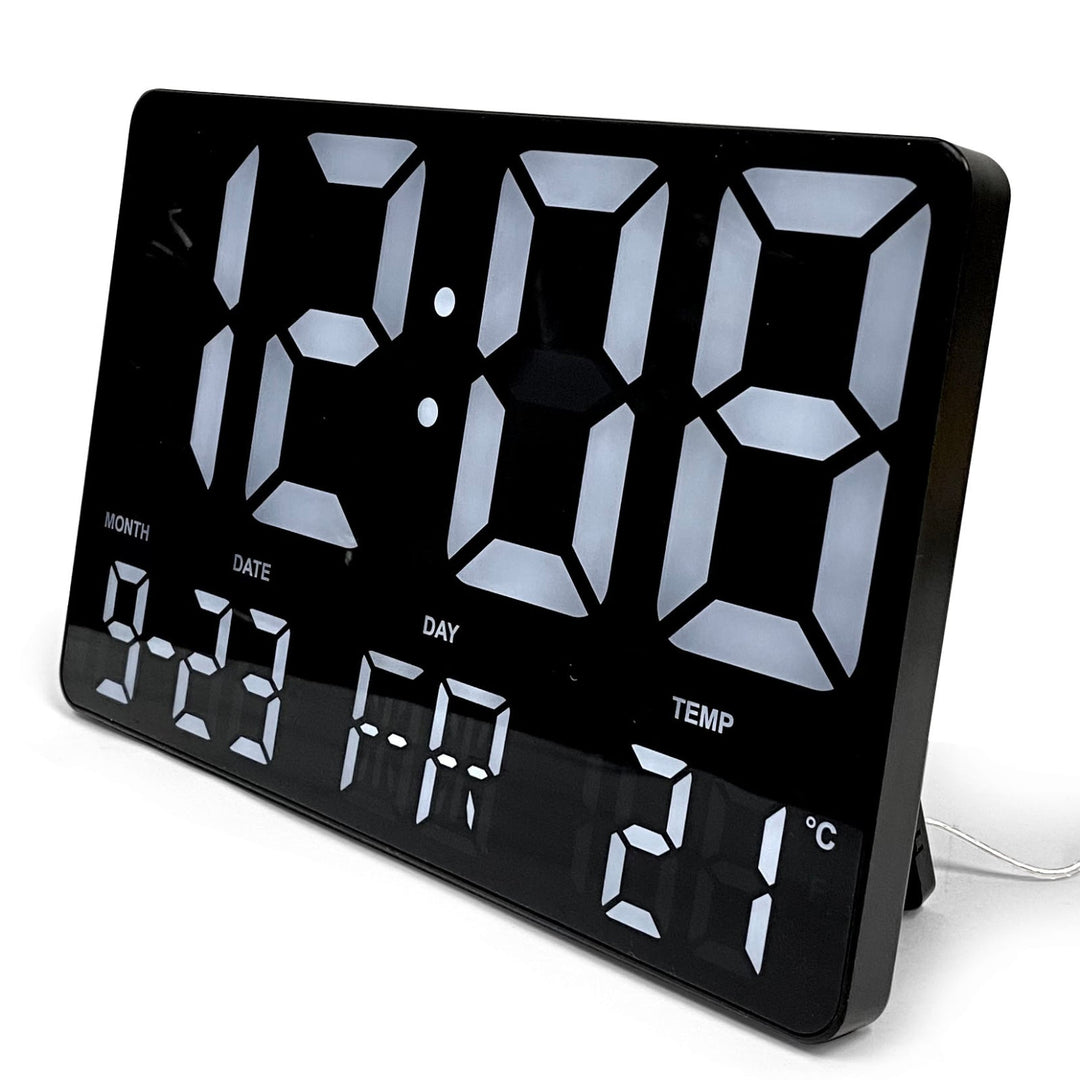 Checkmate Remy White LED USB Powered Wall and Desk Clock 25cm VGW-717 5