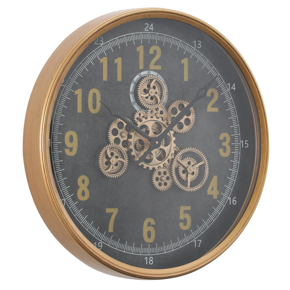 Chilli Decor Columbus Industrial Metal Moving Gears Wall Clock 60cm TQ-Y724 2