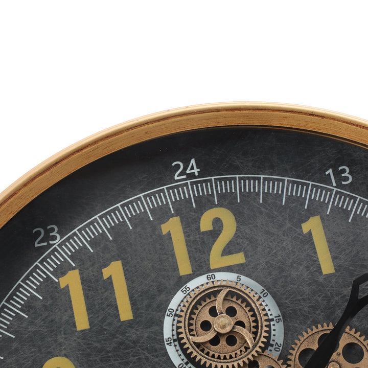 Chilli Decor Columbus Industrial Metal Moving Gears Wall Clock 60cm TQ-Y724 4