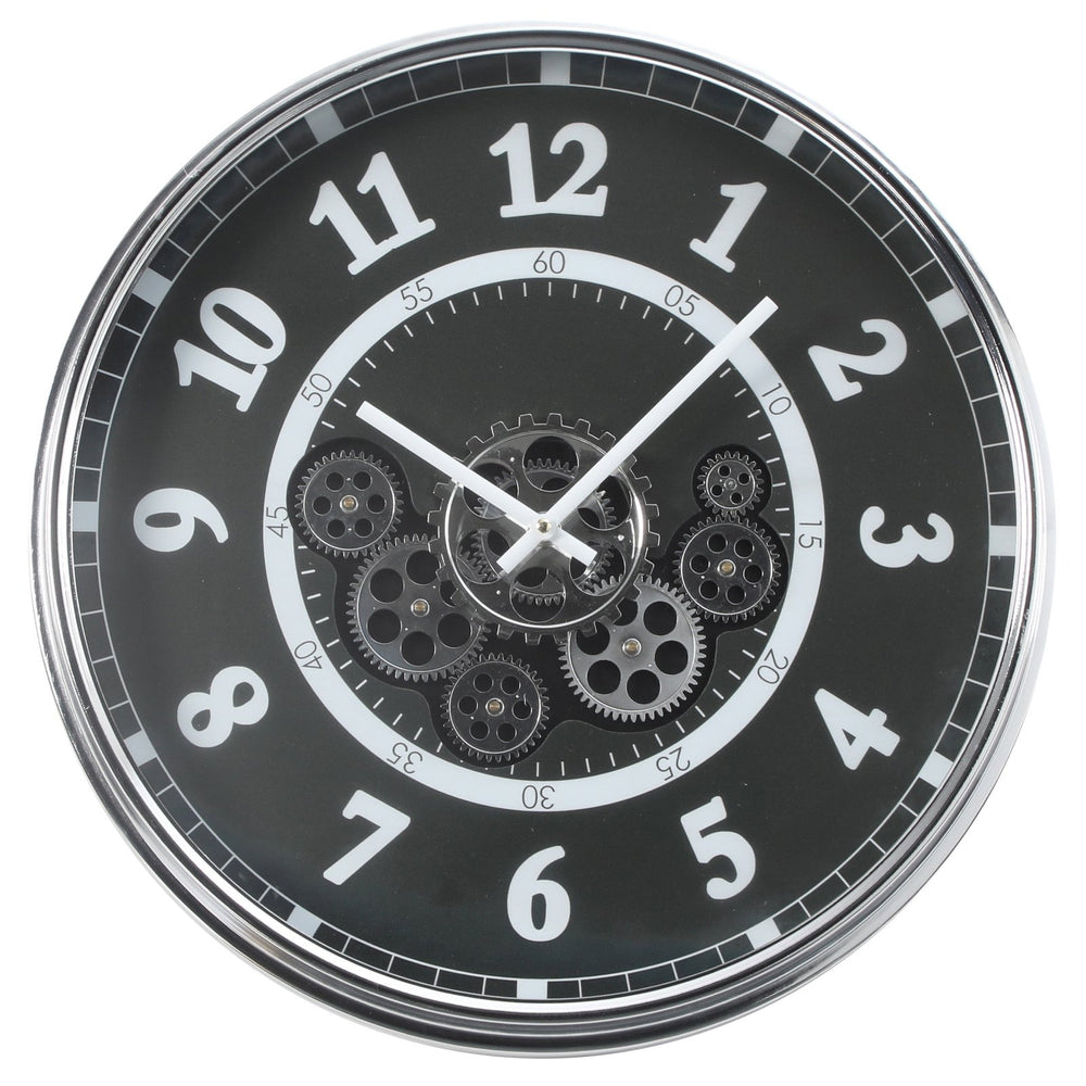 Chilli Decor Dylan Industrial Metal Moving Gears Wall Clock 54cm TQ-Y730 1
