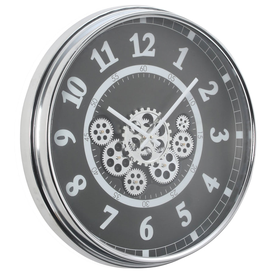 Chilli Decor Dylan Industrial Metal Moving Gears Wall Clock 54cm TQ-Y730 2