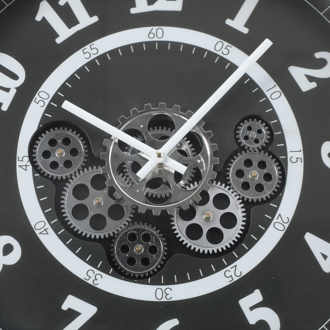 Chilli Decor Dylan Industrial Metal Moving Gears Wall Clock 54cm TQ-Y730 4