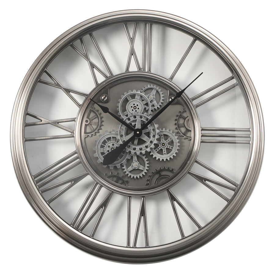 Chilli Decor Greenwich Industrial Metal Moving Gears Wall Clock 86cm TQ-Y725 1