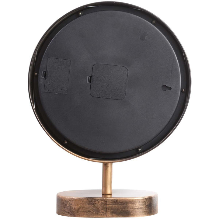 Chilli Decor Kia Distressed Gold Metal Moving Gears Desk Clock 41cm TQ-Y704 6