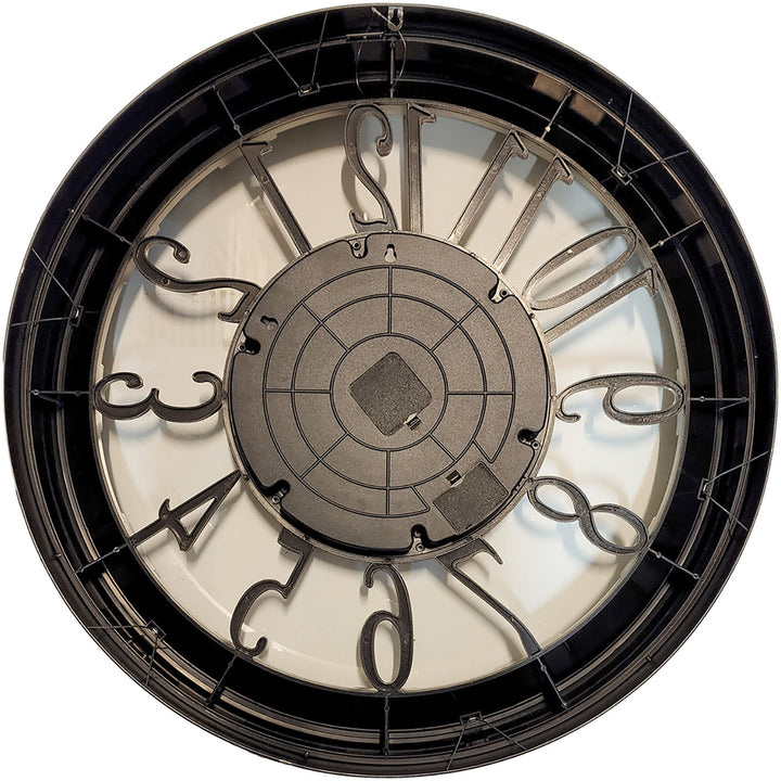 Chilli Decor Maurice Industrial Silver Gold Metal Moving Gears Wall Clock 46cm TQ-Y754 5
