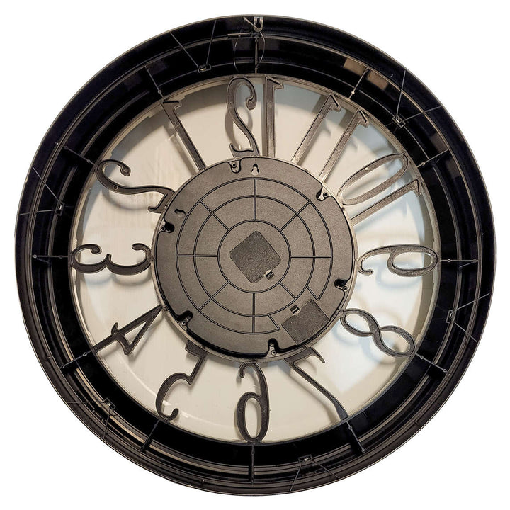 Chilli Decor Maurice Industrial Silver Metal Moving Gears Wall Clock 80cm TQ-Y744 5