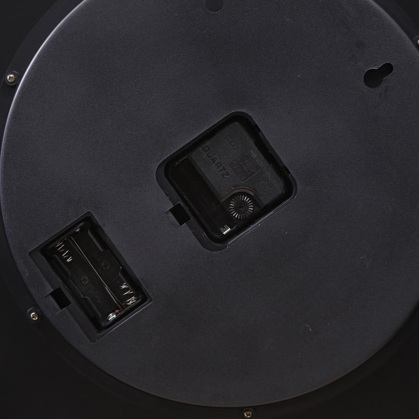 Chilli Decor Newman Oval Black Metal Moving Gears Wall Clock 57cm TQ-Y763 6