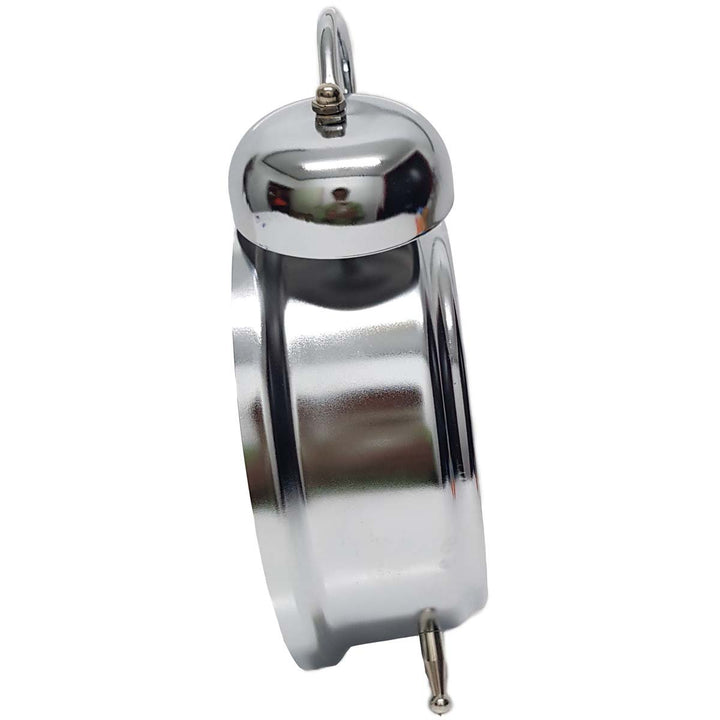Chilli Decor Newton Twin Bell Moving Gears Desk Clock Silver 25cm TQ-Y629C 2