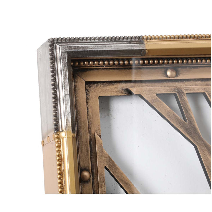 Chilli Decor Roma Square Rustic Gold Silver Metal Moving Gears Wall Clock 80cm TQ-Y658 5