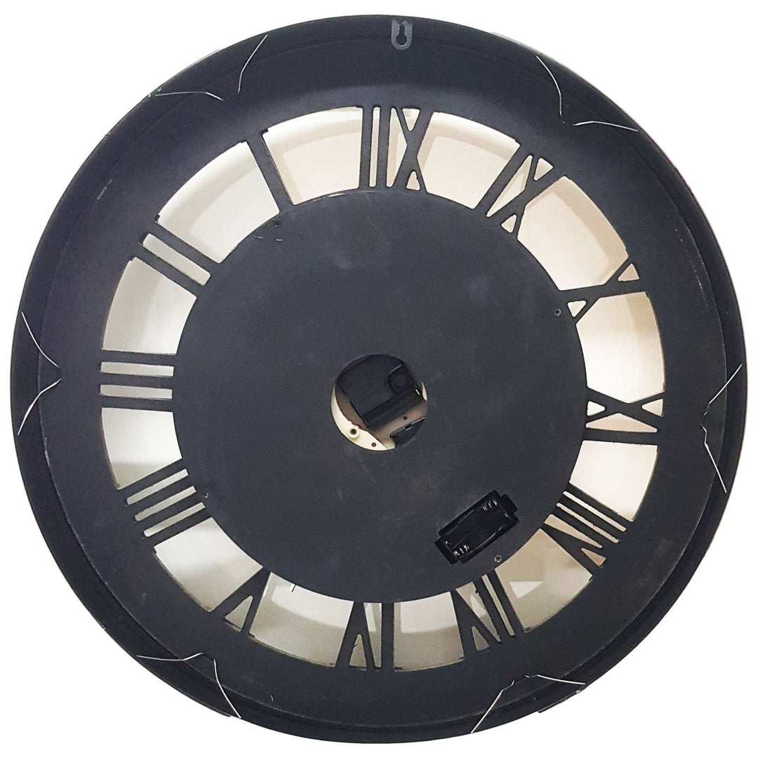 Chilli Decor Valentino Industrial Silver Metal Moving Gears Wall Clock 80cm TQ-Y746 5