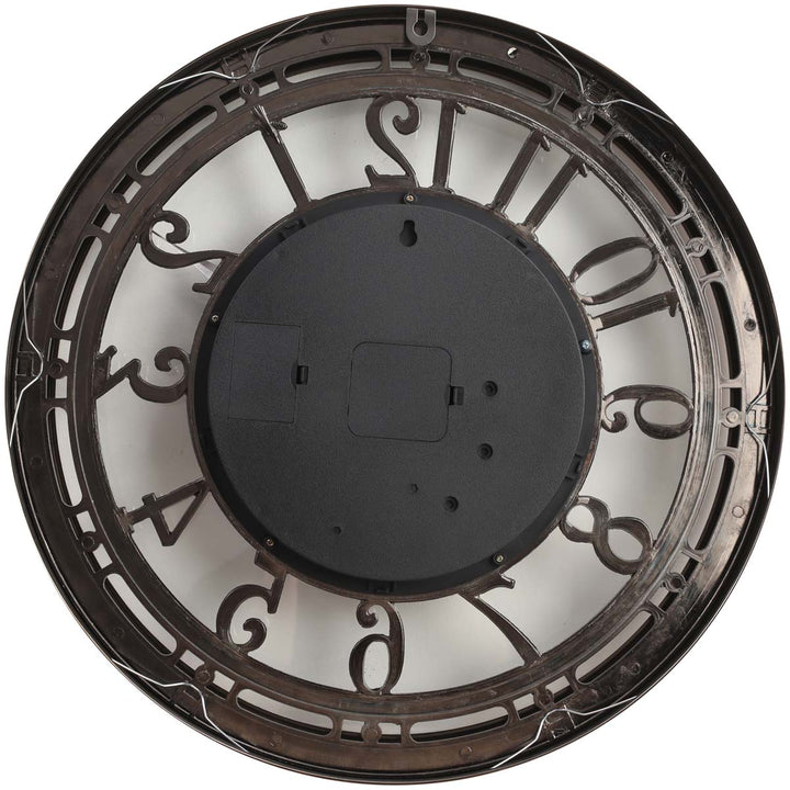 Chilli Decor Windsor Industrial Copper Wash Iron Moving Gears Wall Clock 55cm TQ-Y693 7