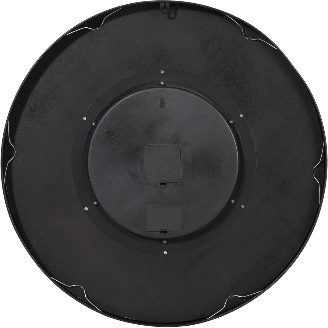 Chilli Decor Wyndham Old World Black Metal Moving Gears Wall Clock 60cm TQ-Y766 5