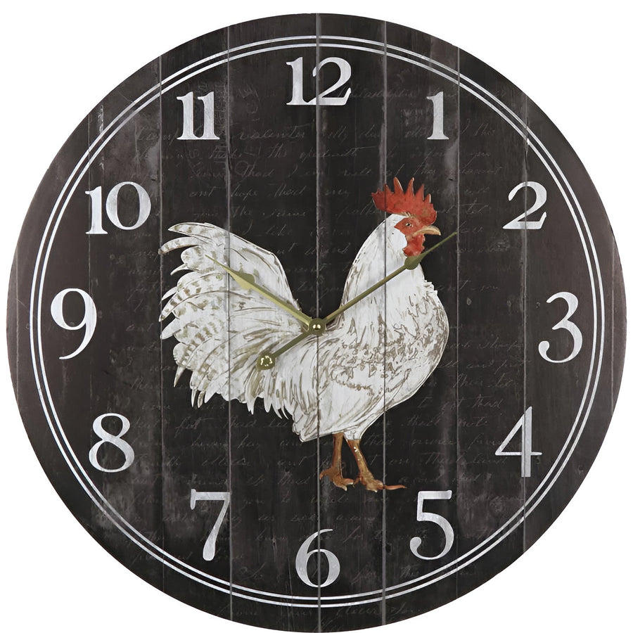 Chook Slatted Rustic Wall Clock 60cm 56011CLK 1