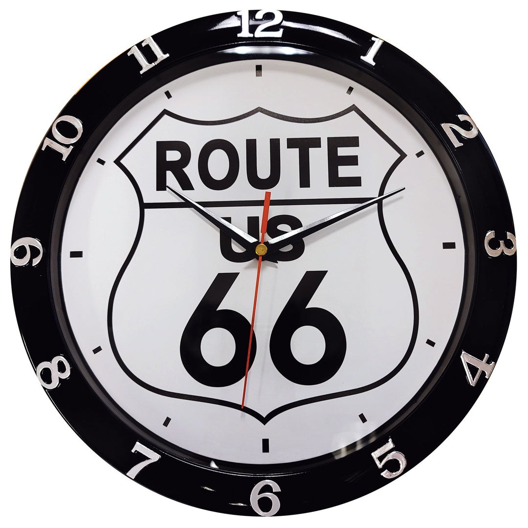 Collectables Route 66 Wall Clock 30cm OPWCP66 1