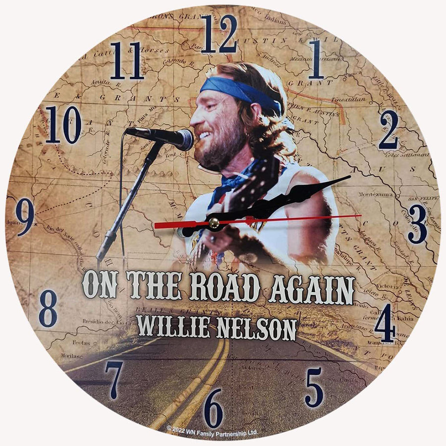 Collectables Willie Nelson On the Road Again Wall Clock 30cm OPWC6414 1