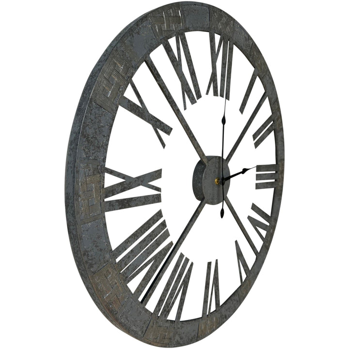 Darlin Easton Industrial Skeleton Metal Wall Clock Grey 60cm CL21505 2