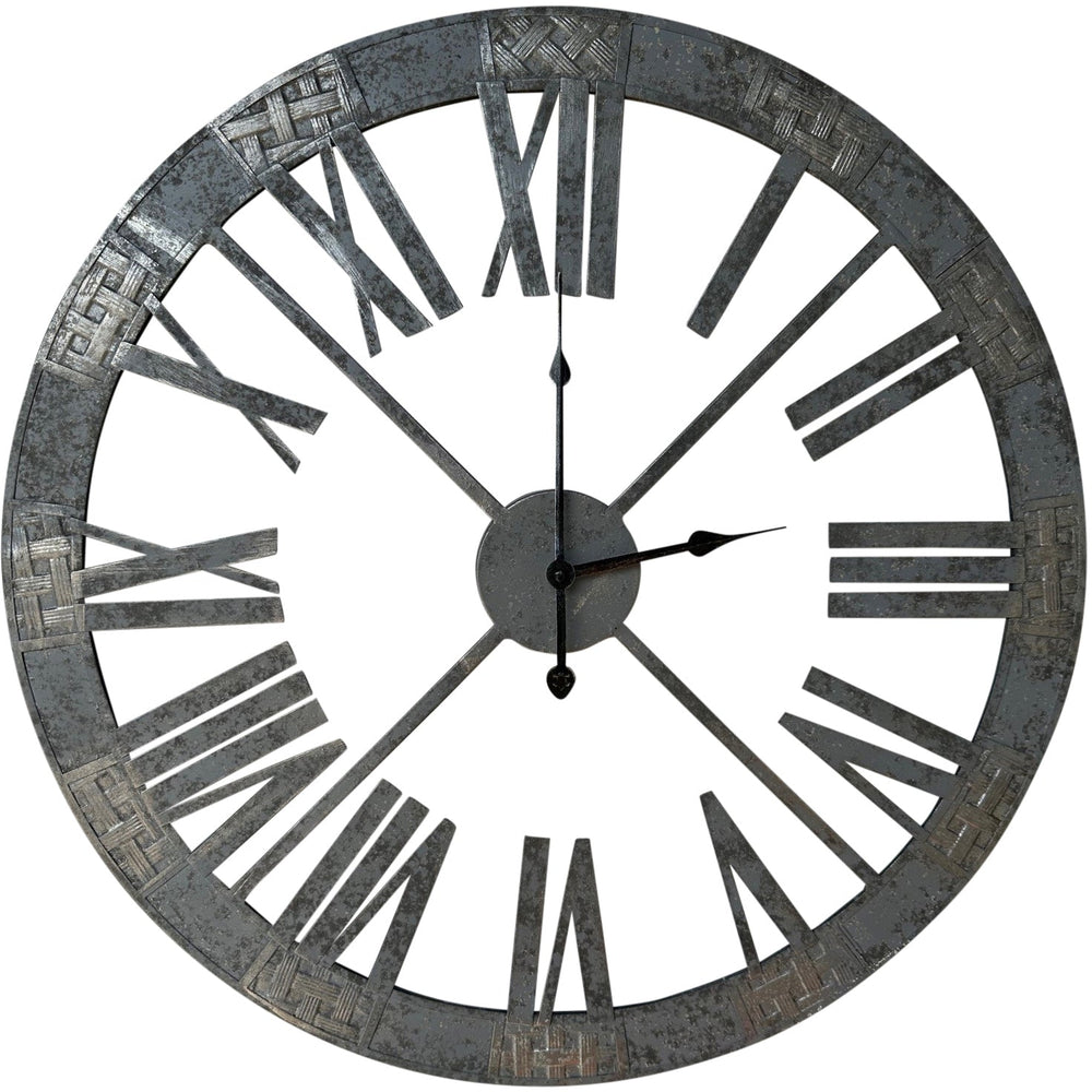 Darlin Easton Industrial Skeleton Metal Wall Clock Grey 60cm CL21505 3