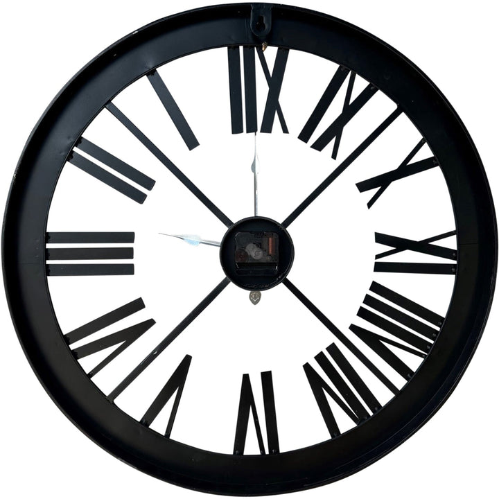 Darlin Easton Industrial Skeleton Metal Wall Clock Grey 60cm CL21505 4