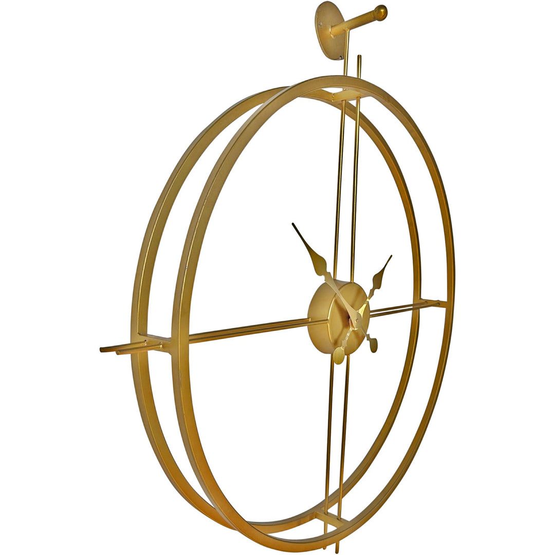 Darlin Tiffany Minimal Golden Metal Skeleton Wall Clock 81cm CL20004 2