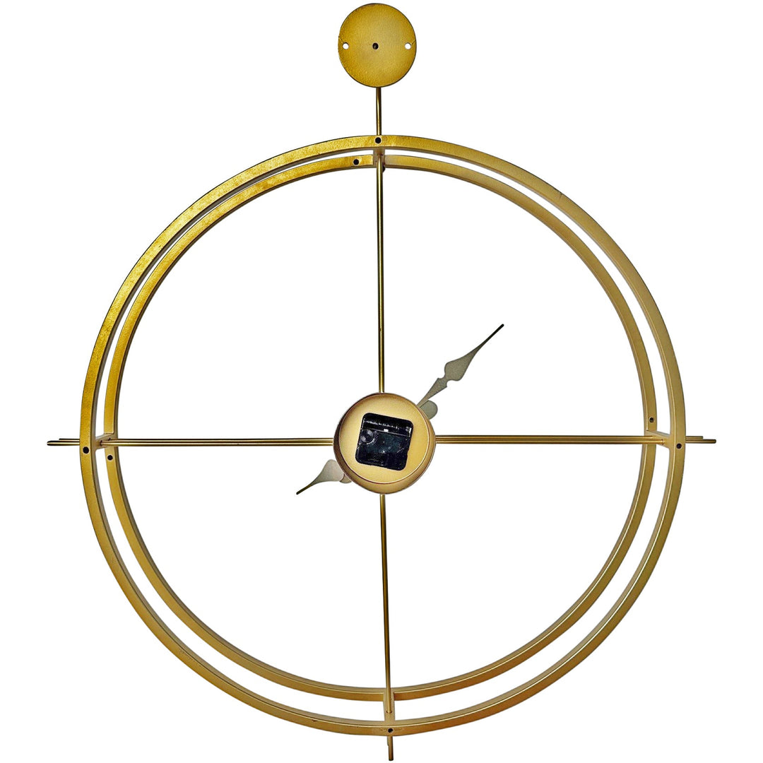 Darlin Tiffany Minimal Golden Metal Skeleton Wall Clock 81cm CL20004 4