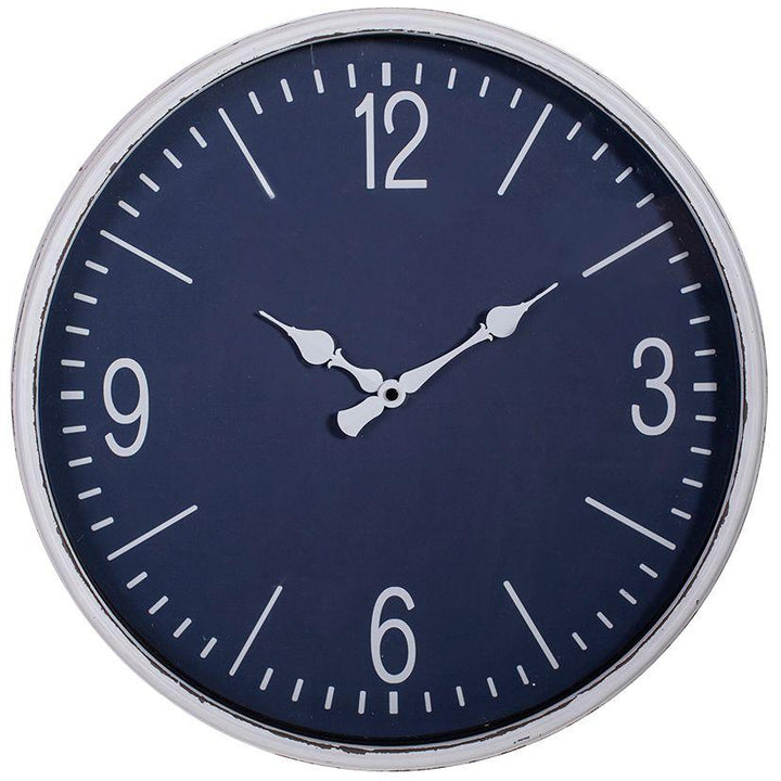 Debonaire Alice Metal Case Glass Front Wall Clock Lapis Blue 40cm CL675-Lapis 1