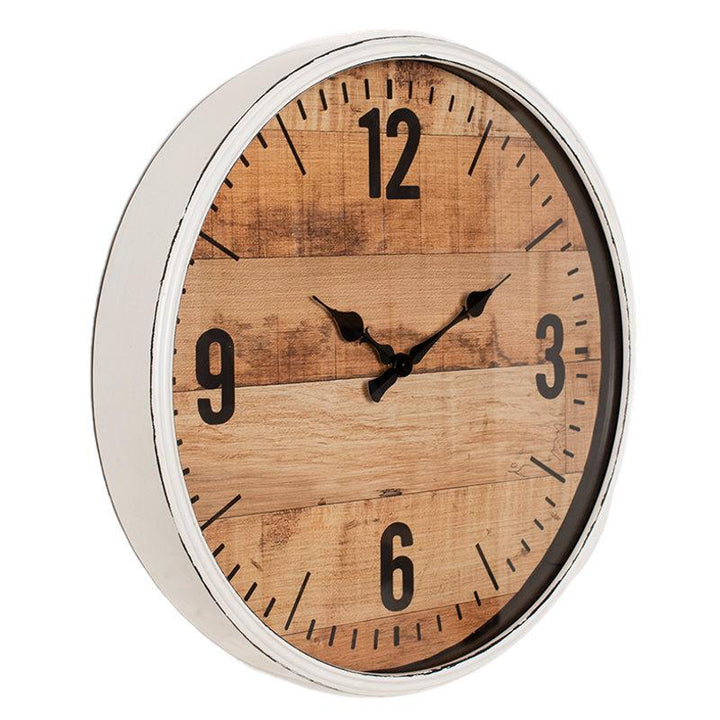 Debonaire Arbre Brown Boards Metal Wall Clock 41cm CL675-Arbre 2