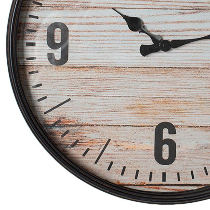 Debonaire Bois Boards Metal Wall Clock 41cm CL675-Bois 4