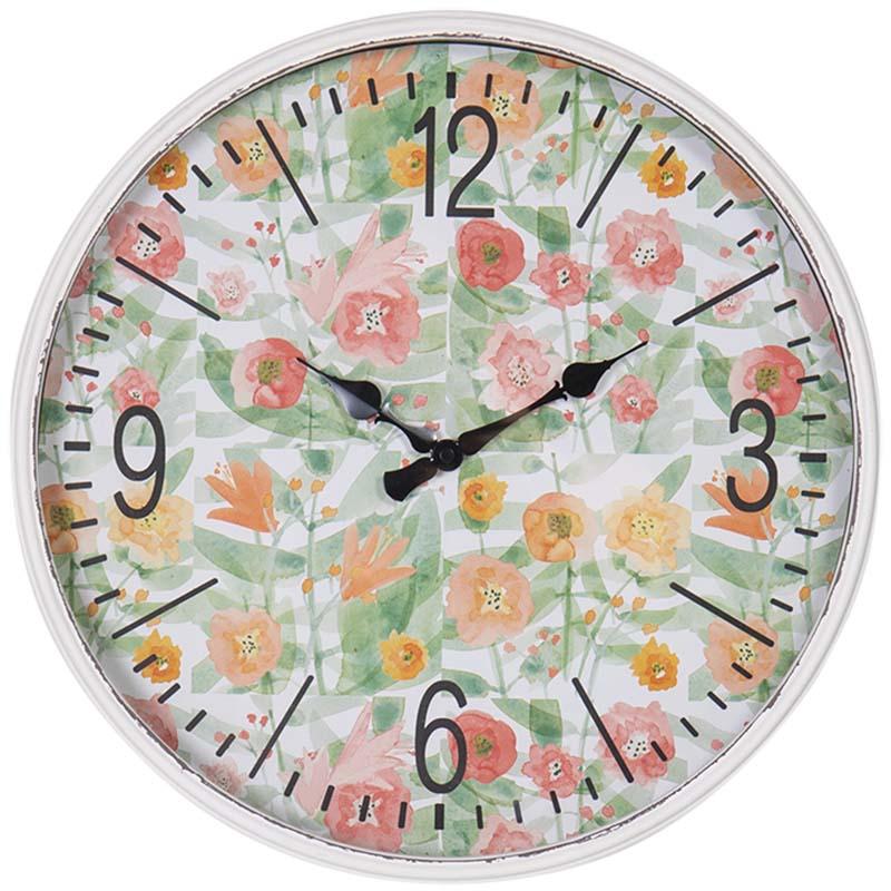 Debonaire Poppies Flowers Metal Wall Clock 41cm CL675-Poppies 1