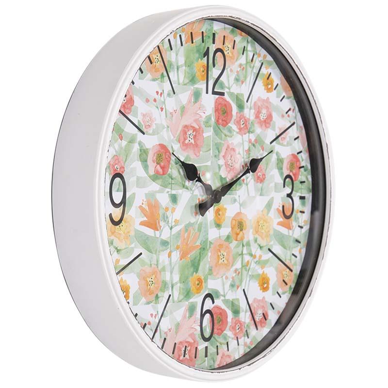 Debonaire Poppies Flowers Metal Wall Clock 41cm CL675-Poppies 2