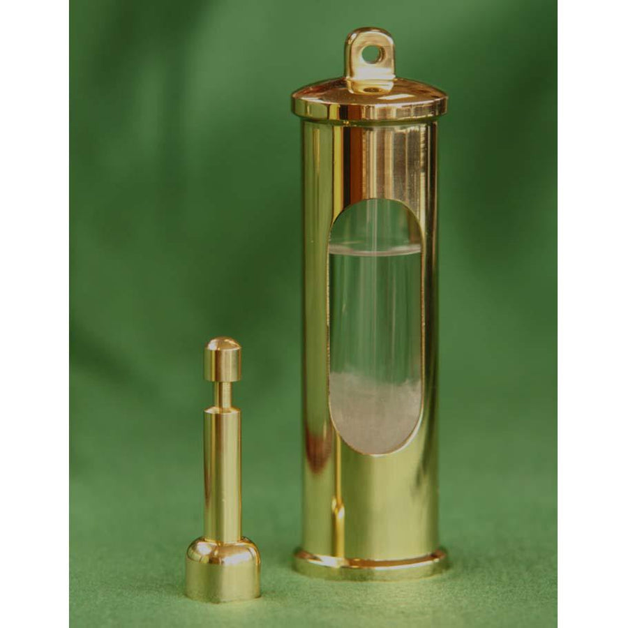 E.S.Sorensen Polished and Lacquered Brass Stormglass 15cm 550401 1