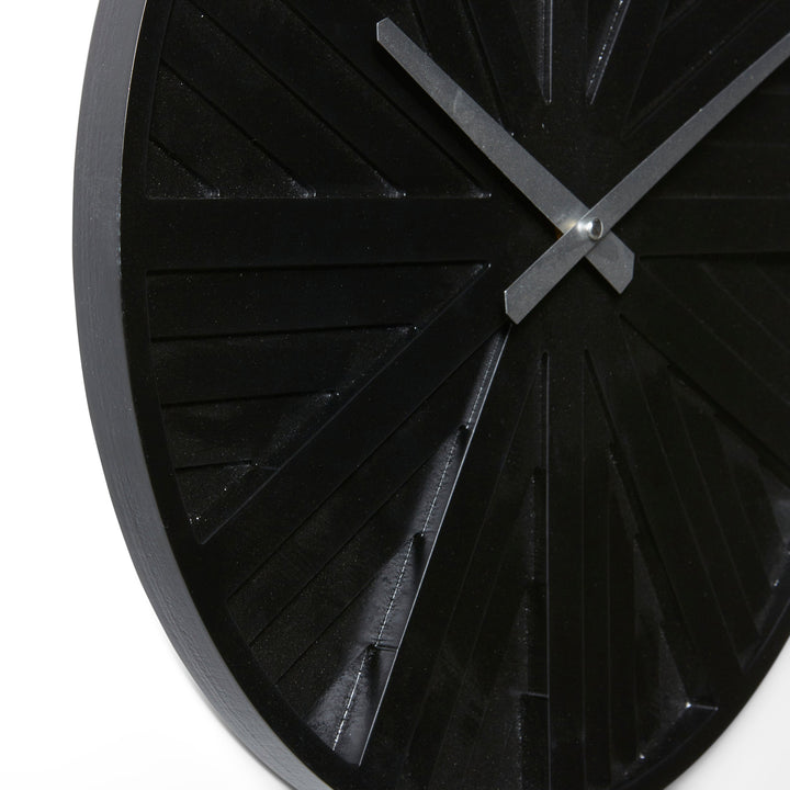 Elme Living Jayanta Designer Stepped Face Wall Clock Black 40cm WL.005.BK 2
