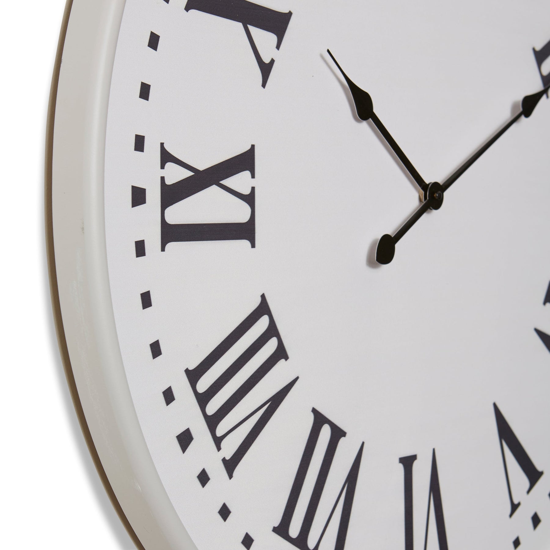 80cm Clock Buy Parker Metal and Wood Roman Wall Clock White 80cm Online – Oh Clocks