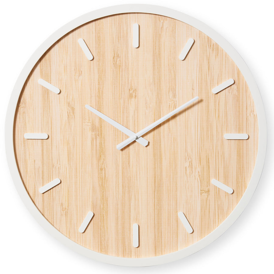 Elme Living Tyson Classic Metal Wood Markers Wall Clock White 60cm WL.010.WH 1