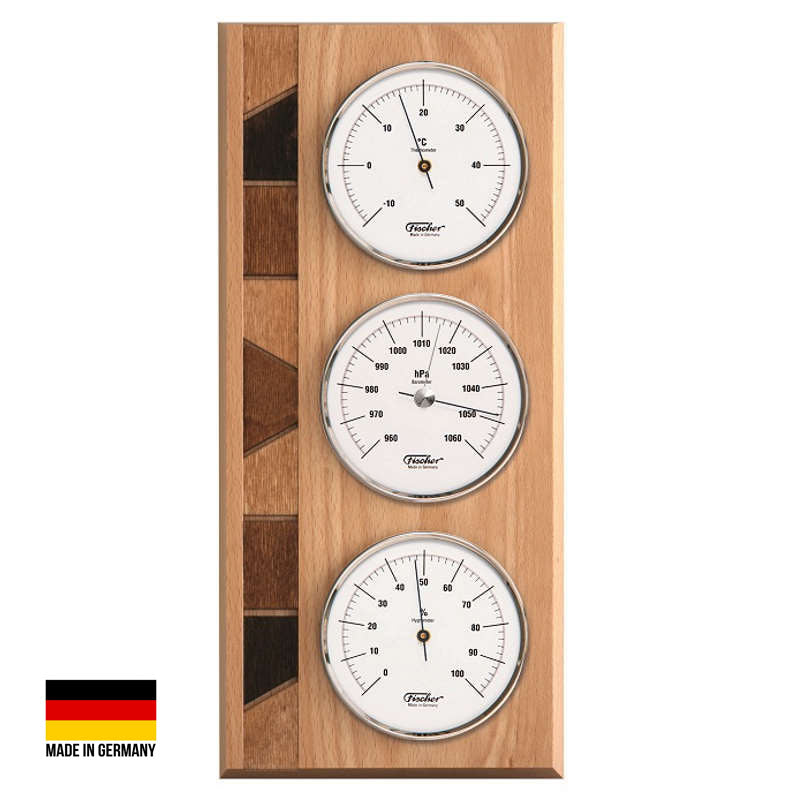Fischer Malcolm Weather Station Natural Beech 34cm 9171-02 1