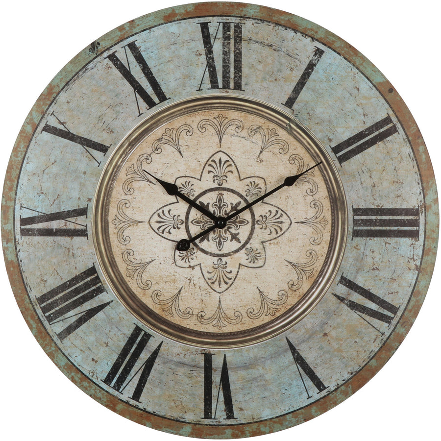 French Provincial Fleur Wall Clock 60cm 56010CLK 1