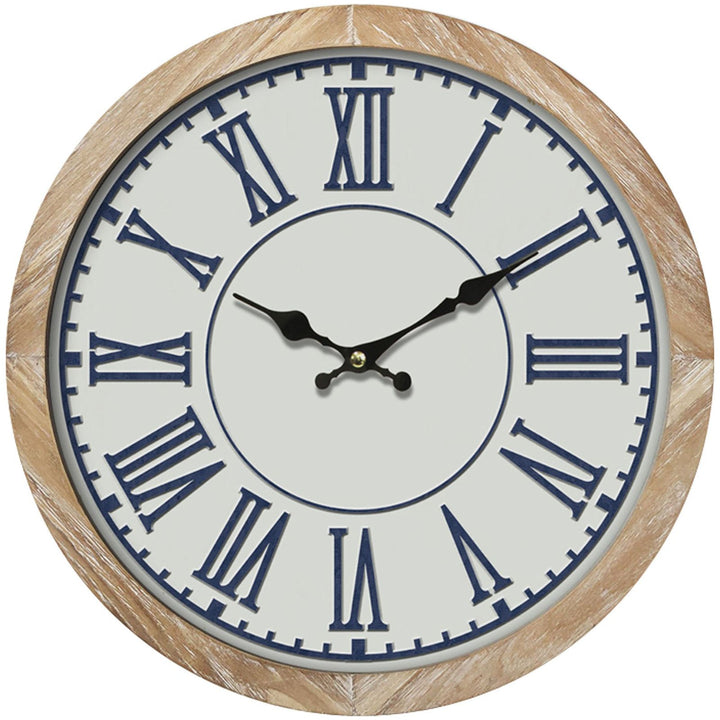 Yearn Hamptons Blue and White Wall Clock 60cm 24333CLK 2