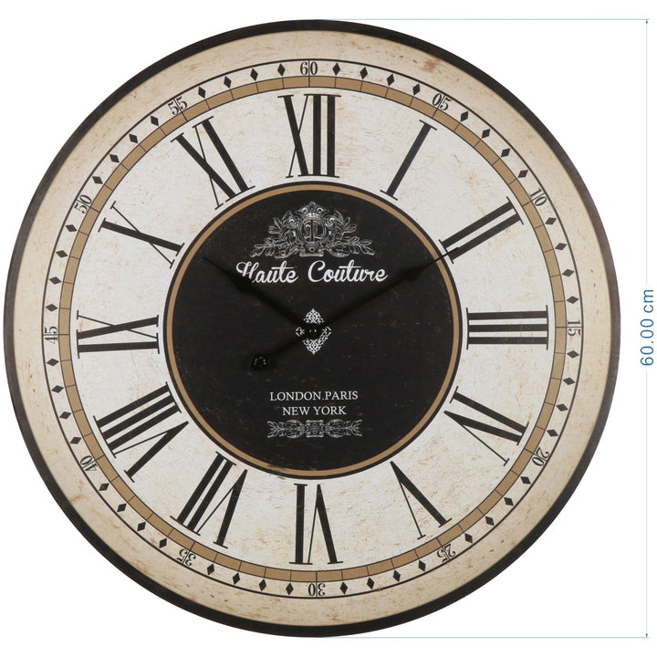 Haute Couture Roman Wall Clock 60cm 56009CLK 4