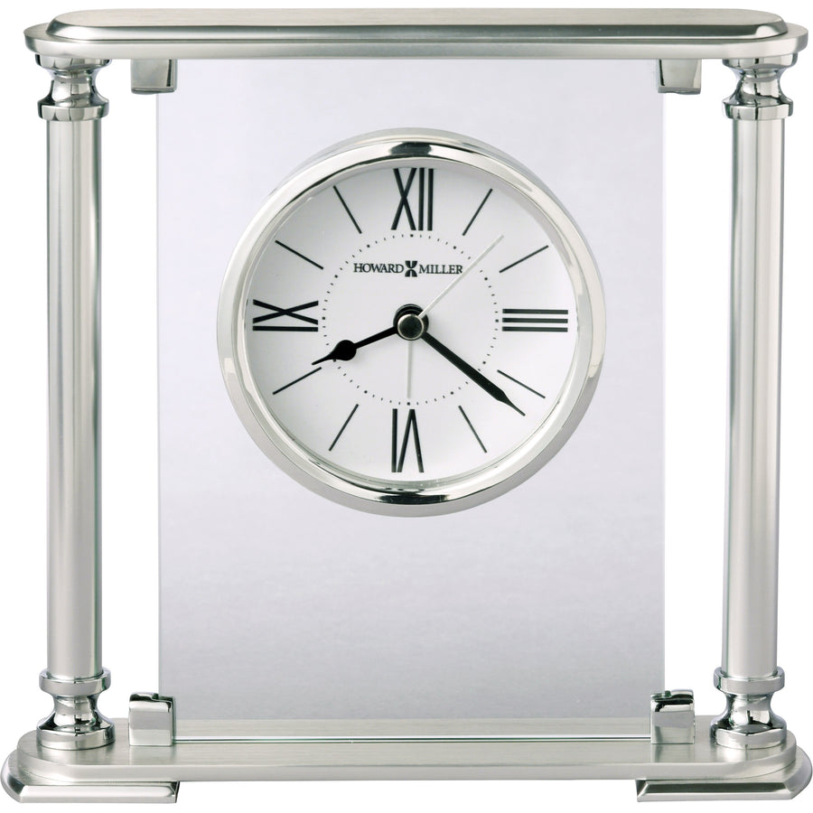 Howard Miller Ambassador Alarm Clock Clear Silver 19cm 645840 1