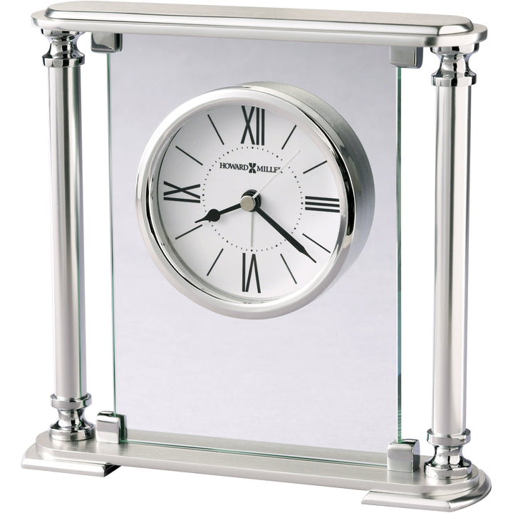 Howard Miller Ambassador Alarm Clock Clear Silver 19cm 645840 2